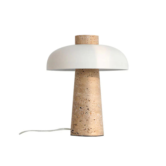 Travertine Mushroom Table Lamp RT8012-S-WH