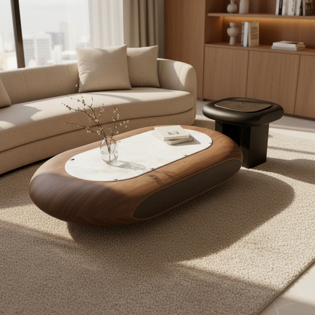 Nova Marble Coffee Table Set KD-79