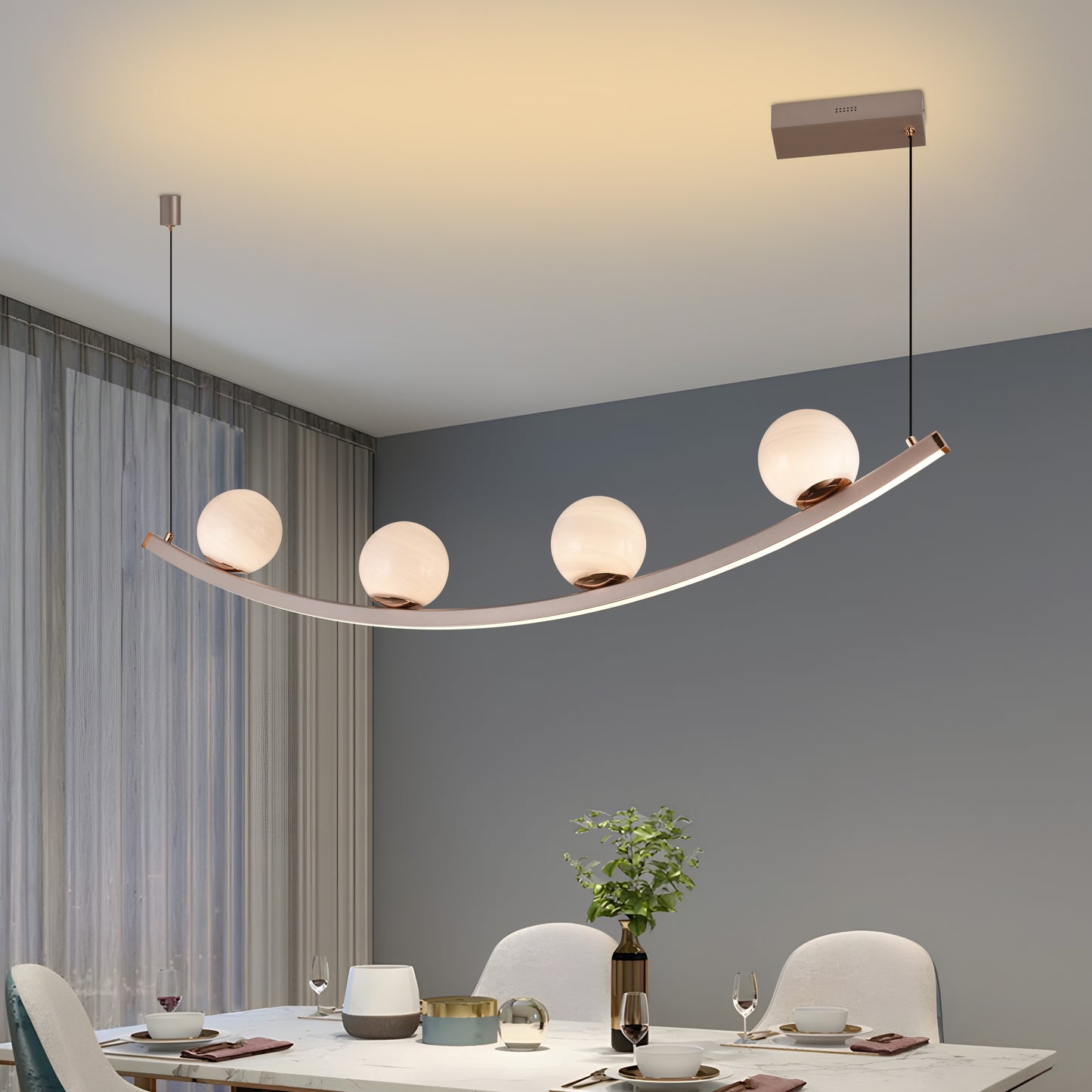 Modern LED Linear Pendant Chandelier 6078-1.2