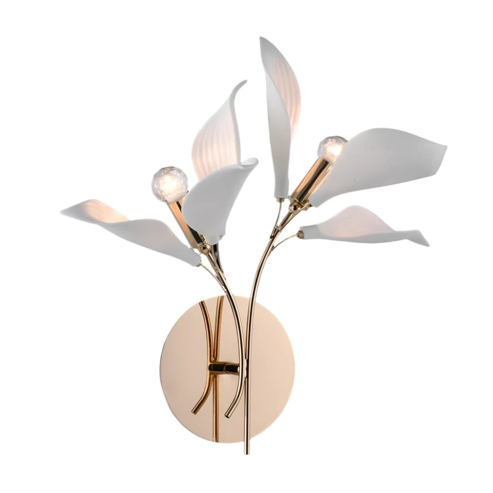 Murano Glass Petals Blooming Wall Light 6778/2W