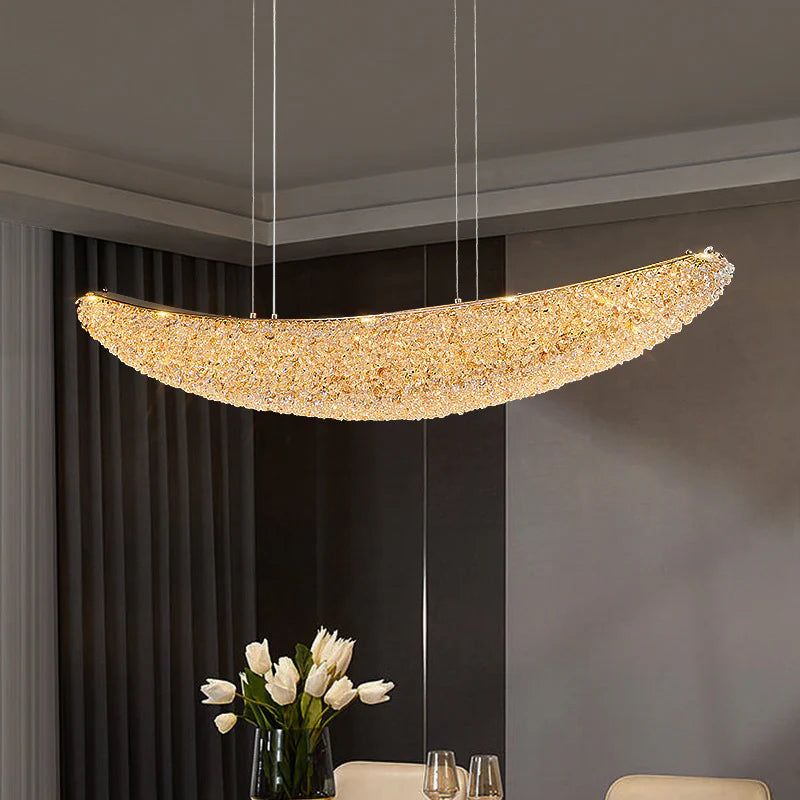 Crystal Banana-Shaped LED Chandelier 9097-800