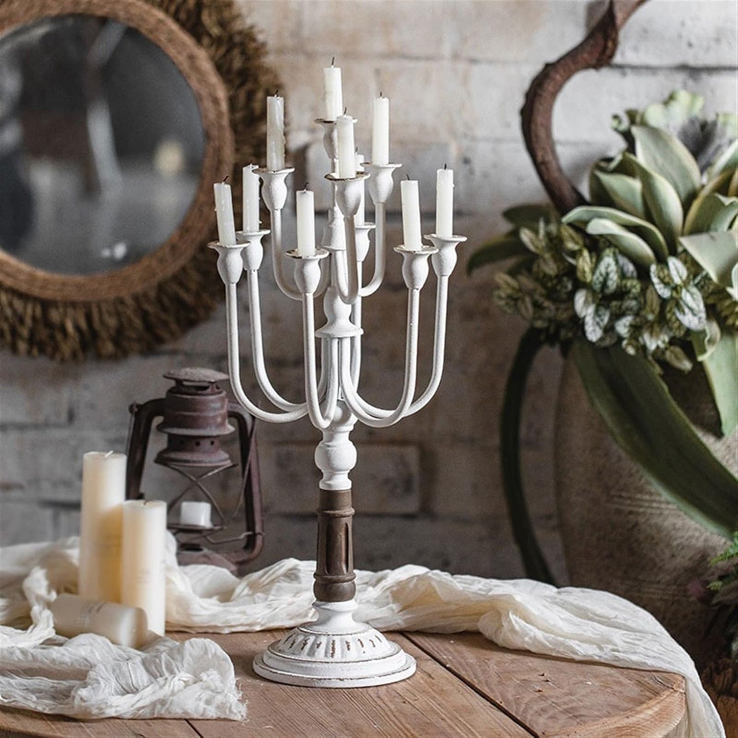 Metal Candle Holder A1003/WH