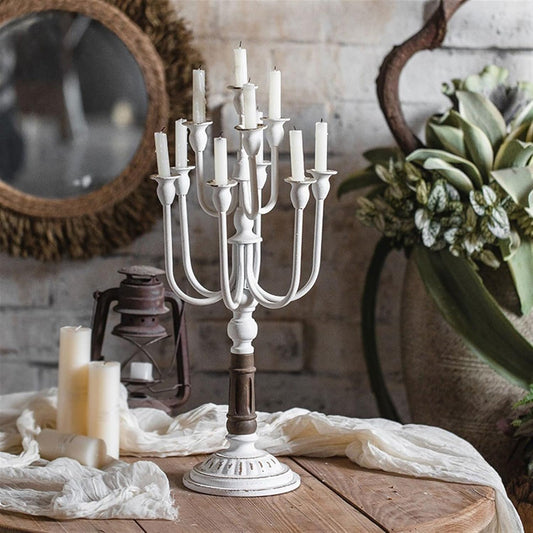Metal Candle Holder A1003/WH
