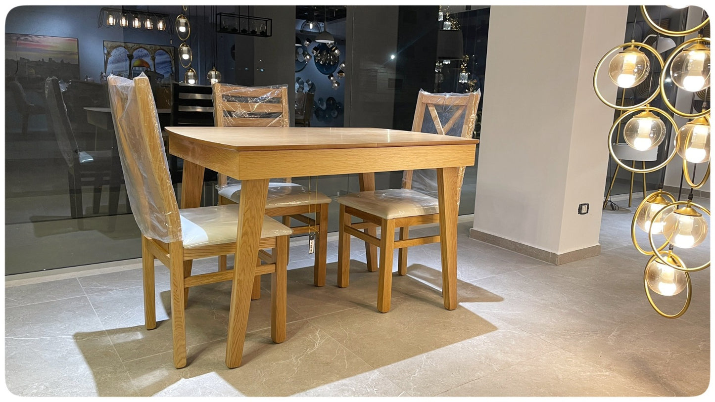 Wood Dining Table 4-chairs