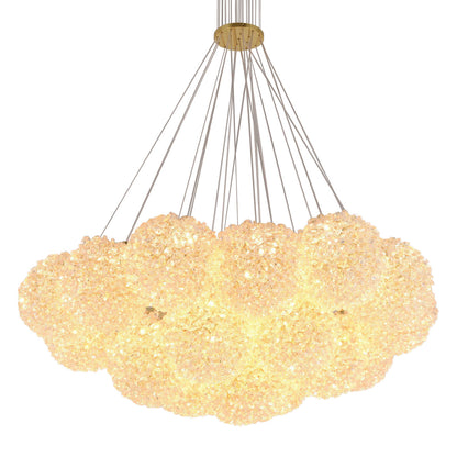 Golden Crystal Ball chandelier 9090-13