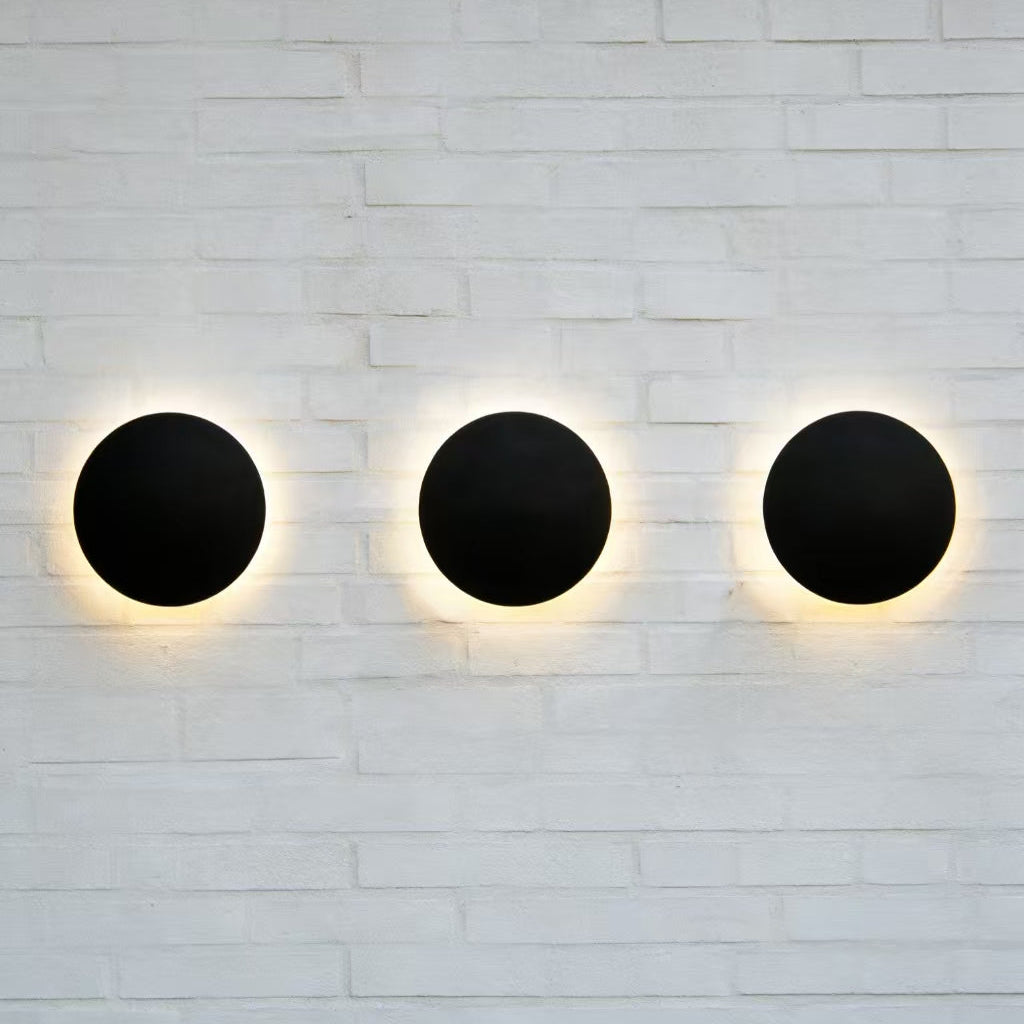 Round LED Wall Sconce X789-10W/BK