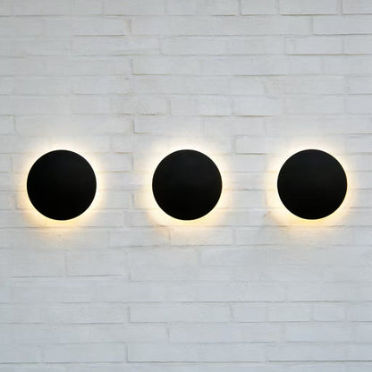 Round LED Wall Sconce X789-10W/BK