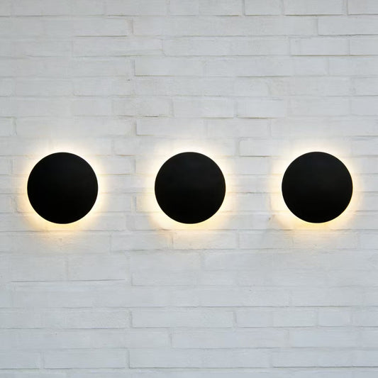 Round LED Wall Sconce X789-10W/BK