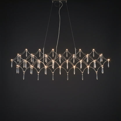 Silver Stainless steel Starry LED Chandelier 2601-L135