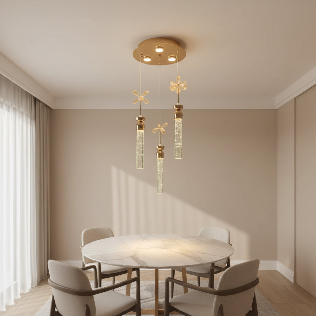 A Modern Crystal Pendant Light 81711-3Y