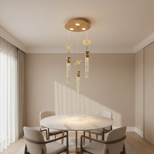 A Modern Crystal Pendant Light 81711-3Y