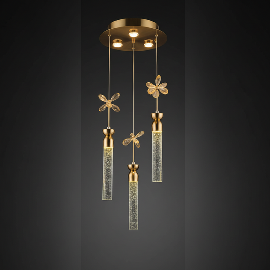 A Modern Crystal Pendant Light 81711-3Y