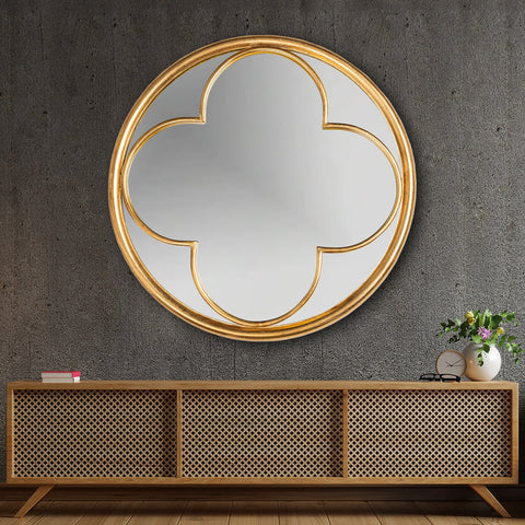 Iron Round Wall Mirror