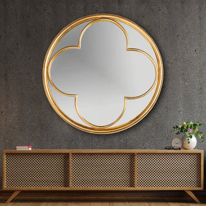 Iron Round Wall Mirror