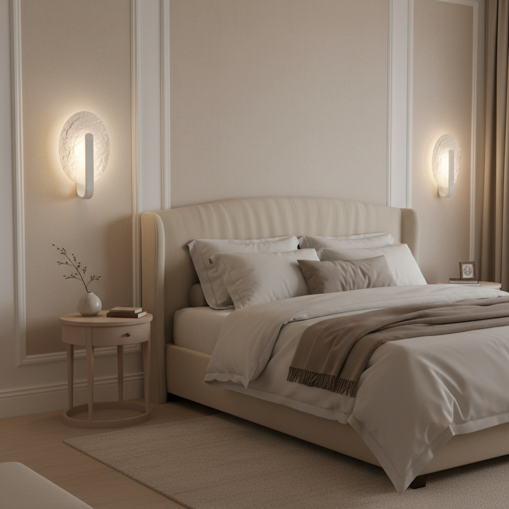 White Finish Wall Light F260/B/WH
