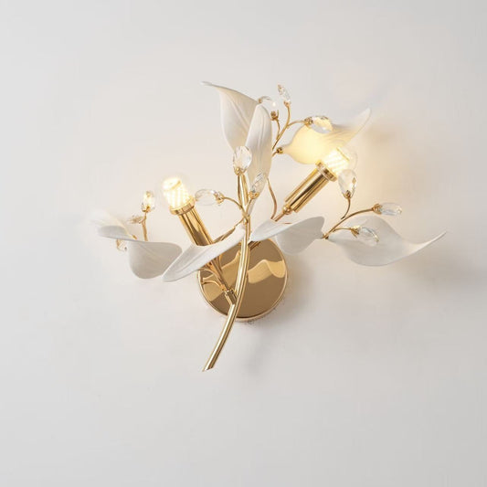 Ceramic Flower Design Wall Lamp 6864/2W