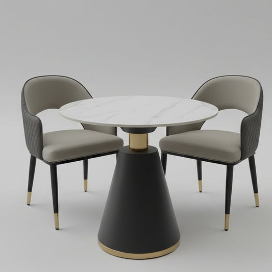 Marble Top Table and 2-Chairs 609#, 928#