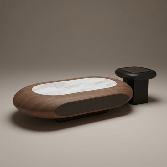 Nova Marble Coffee Table Set KD-79