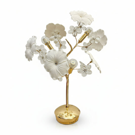 Ceramic Floral Design Table Lamp 6863/3T