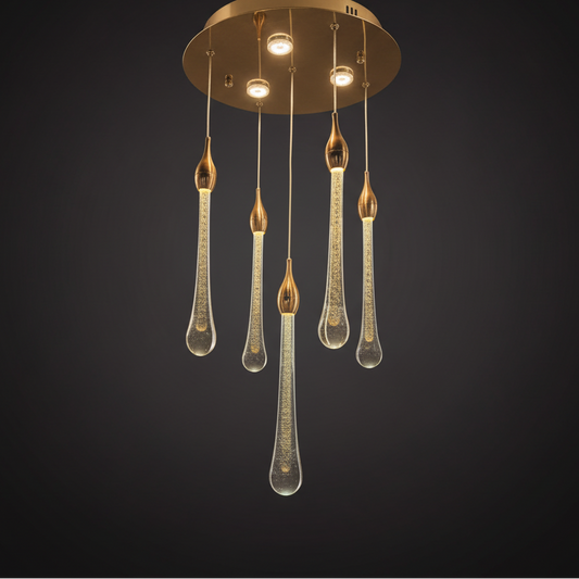 Raindrop Crystal-Style Chandelier 1941