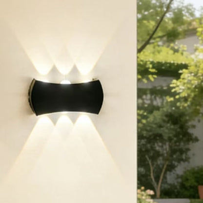 Black Up Down Outdoor Modern LED Wall Light X826B-6W