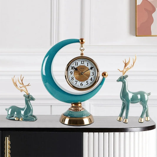 Desk Clock & Deer Set B945-81