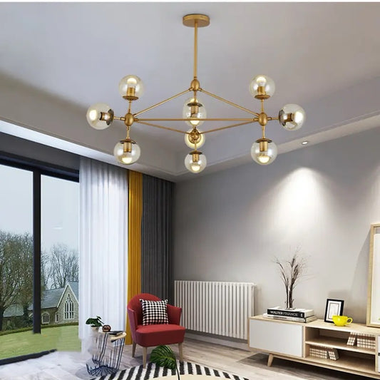 Modern Chandelier Molecular Lighting Fixtures Tree-Shaped