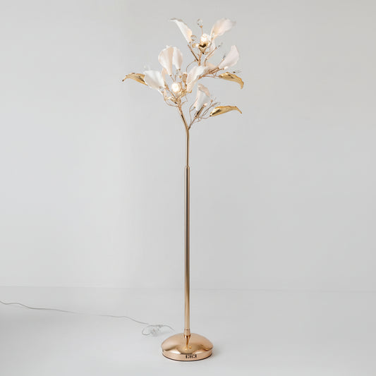 Ceramic Floral Design Floor Lamp 6860/6F