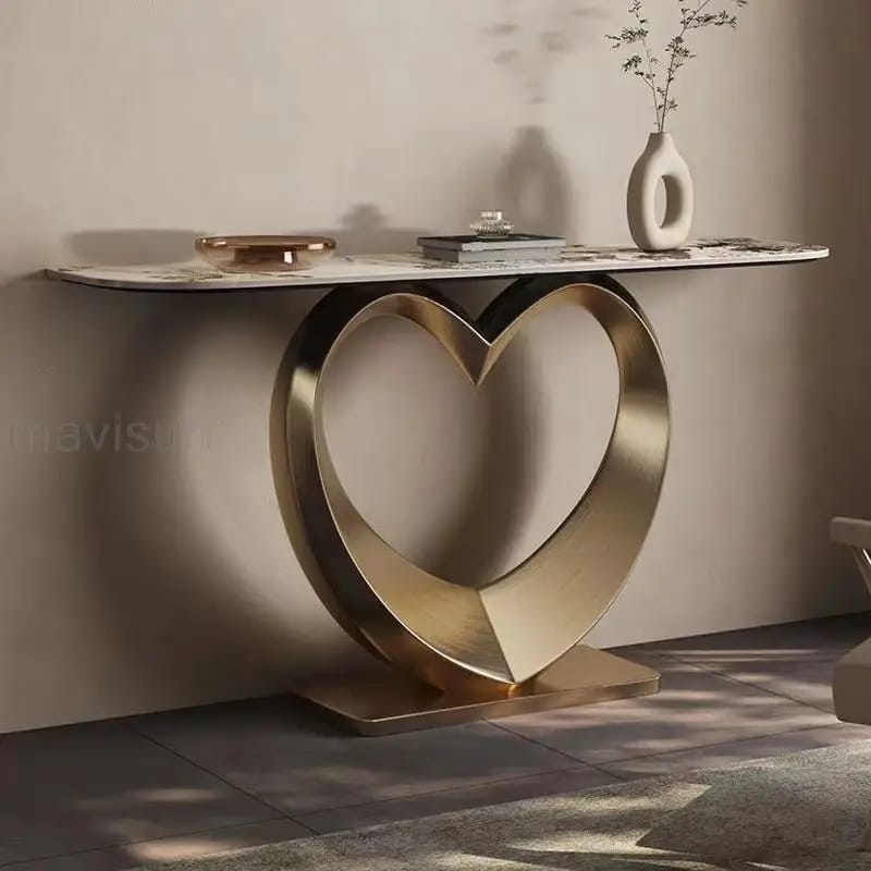 Lovely Console Table 140X40 Matt Gold