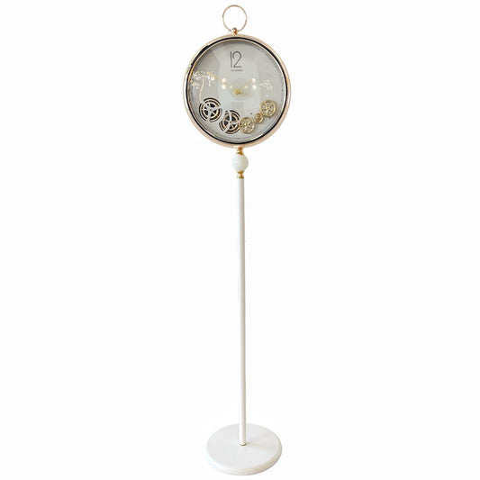 White Color Floor Clock 60025B