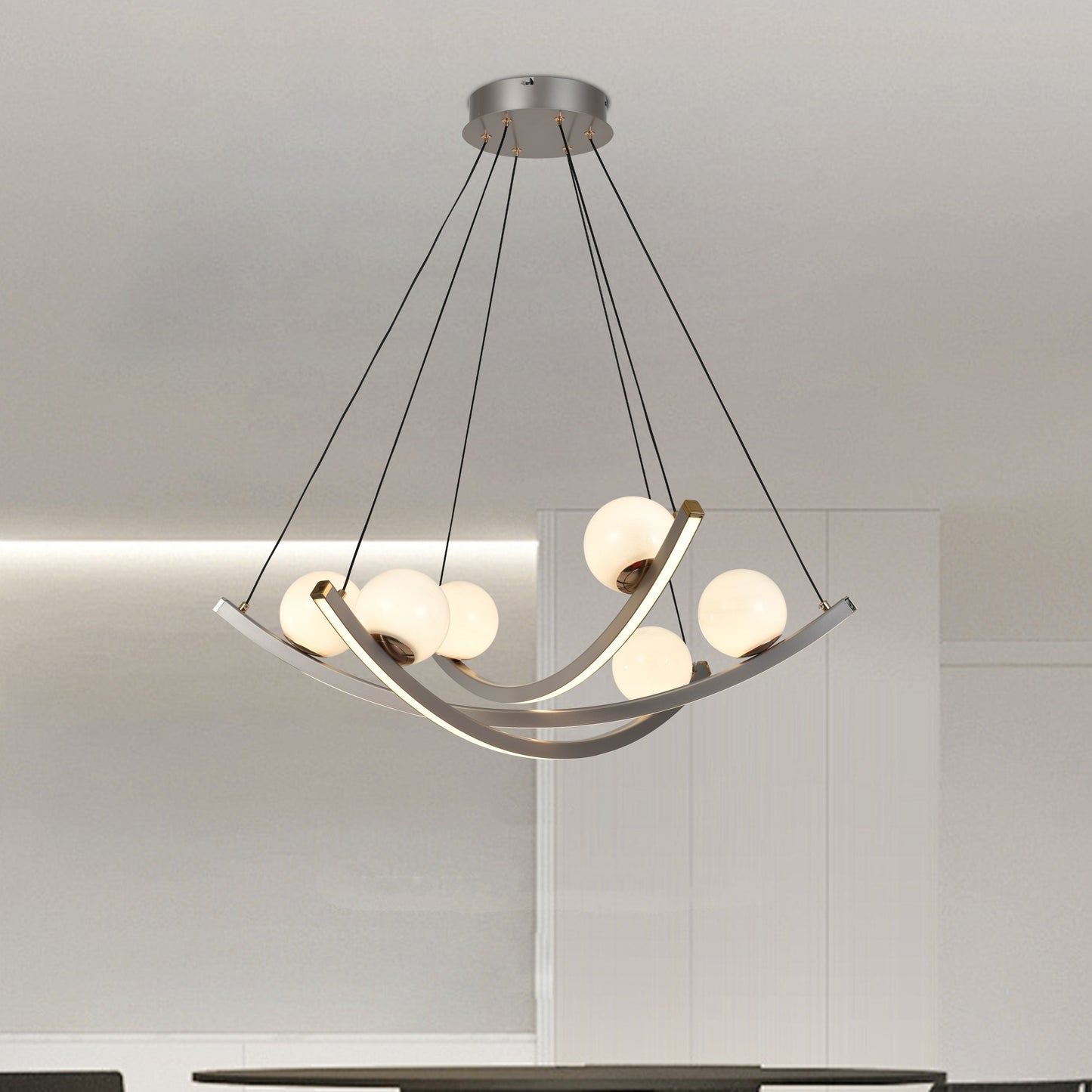 Modern LED Linear Pendant Chandelier 6078-880
