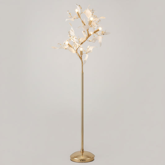 Ceramic Flower Design Floor Lamp 6864/7F
