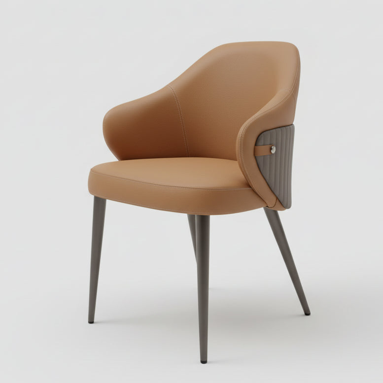 Modern Upholstered Leather Armless Dining Chair 875
