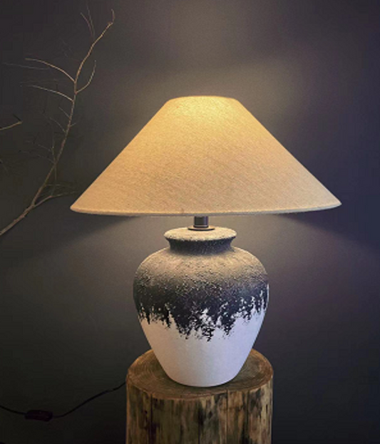 Stone Effect Table Lamp