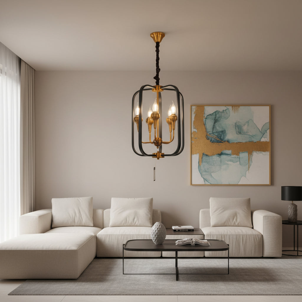 נברשת פנס מתכת תעשייתית 9526