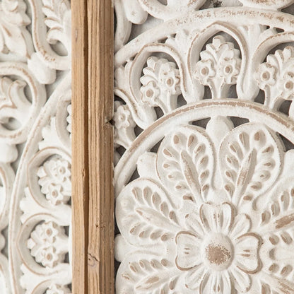 3 Pieces French Style Carve Pattern Wood Wall Decor Set A133