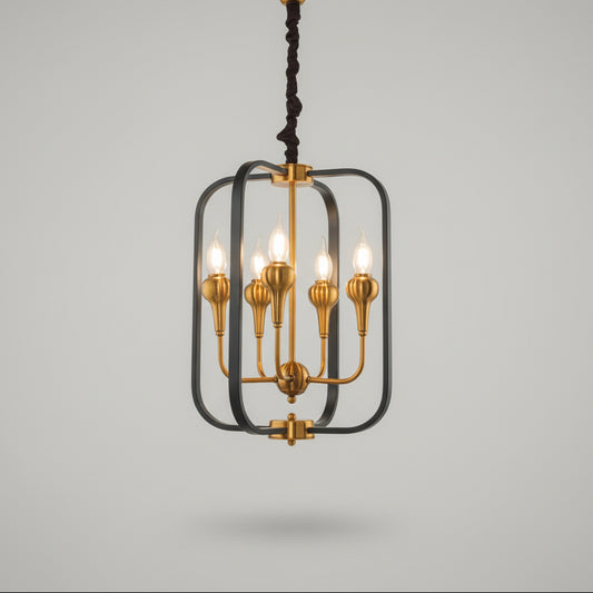 נברשת פנס מתכת תעשייתית 9526