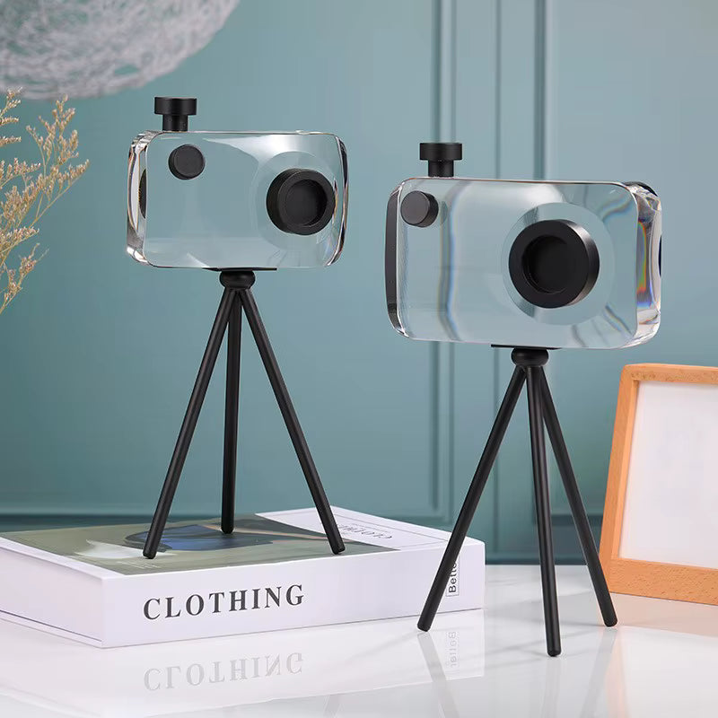 Crystal & Brass Camera Showpiece SM-BJ429/SM-BJ430