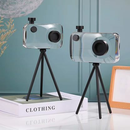Crystal & Brass Camera Showpiece SM-BJ429/SM-BJ430
