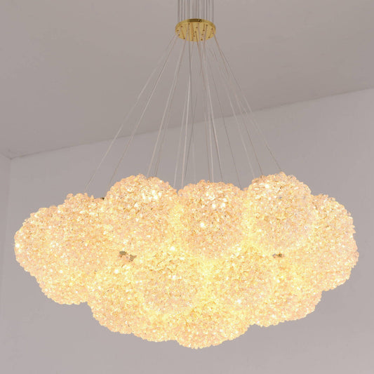 Golden Crystal Ball chandelier 9090-13