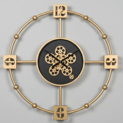 Luxurious Rotating Gears Clock, 60cm 72055