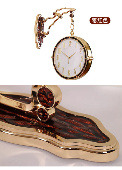 Luxury Double Sided Wall Clock