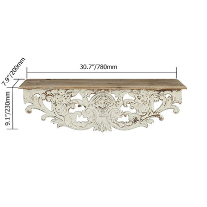 French Country Floating Shelf Wooden Decor Art Wall Shelf A083