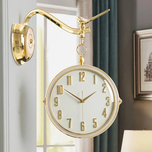 European Double-Sided Wall Clock
