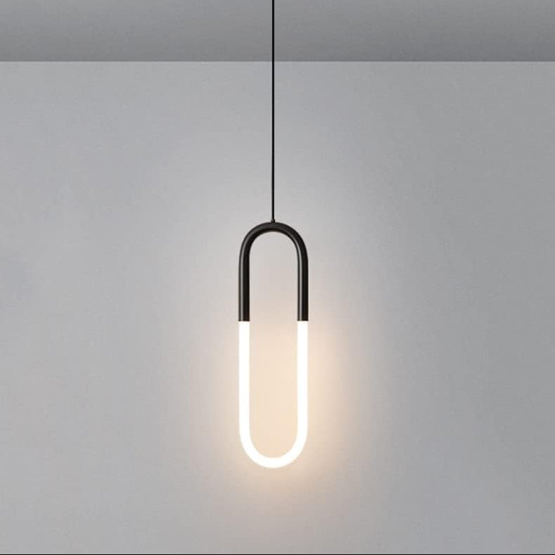 Modern U-shaped Pendant Light V53/BK/500
