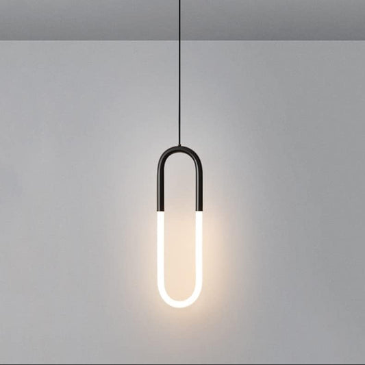Modern U-shaped Pendant Light V53/BK/500