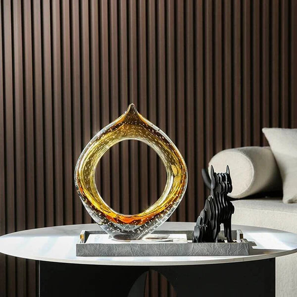 Elysian Amber Glass Sculptures Li27/13