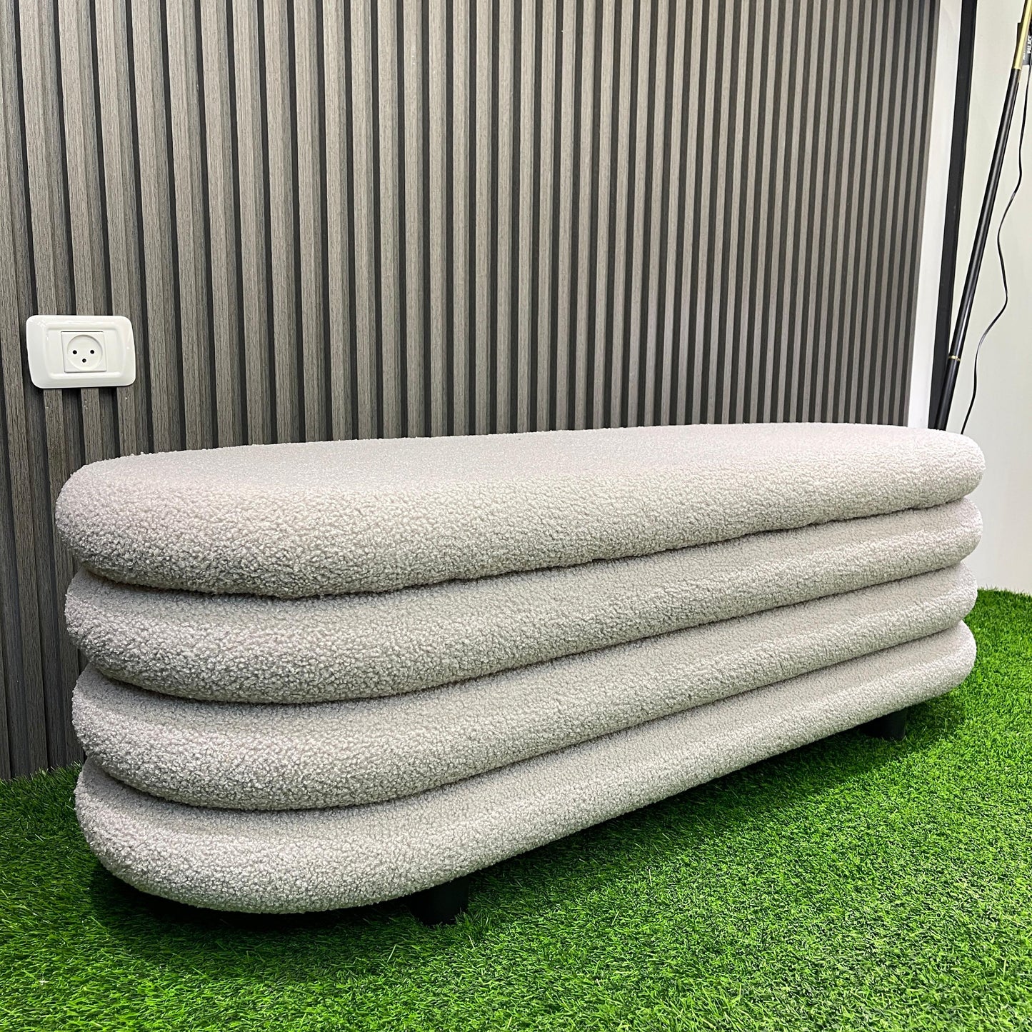 Grey Color Storage Bench 052/GRY