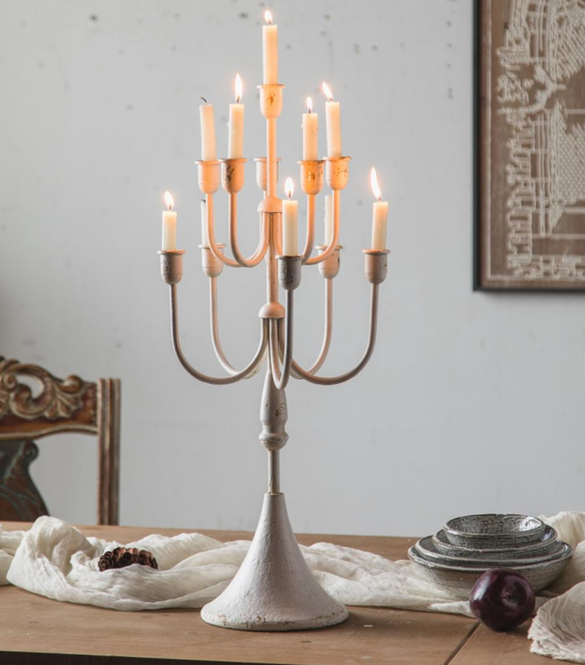 11-Arms Dining Table Vintage Candle Holder