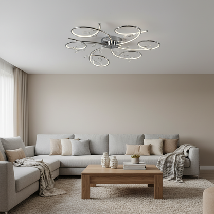 Modern Crystal Ceiling Chandelier L034/6